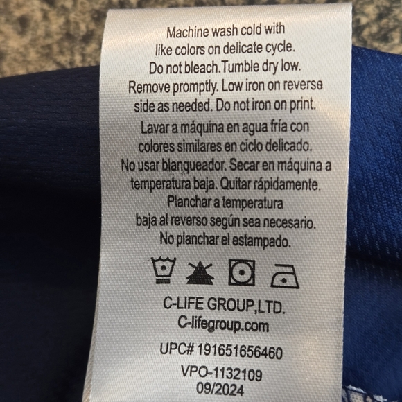 The Simpsons 20th Television Vibrant Blue Long Sleeve Jersey Shirt Men's size S - Picture 14 of 16